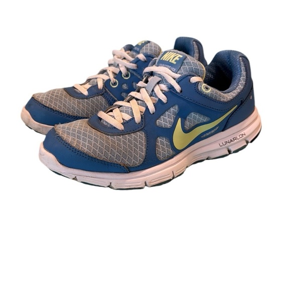 Nike Lunar coast lime ice blue kids youth size 4.5 sneakers tennis shoes running - Picture 1 of 14